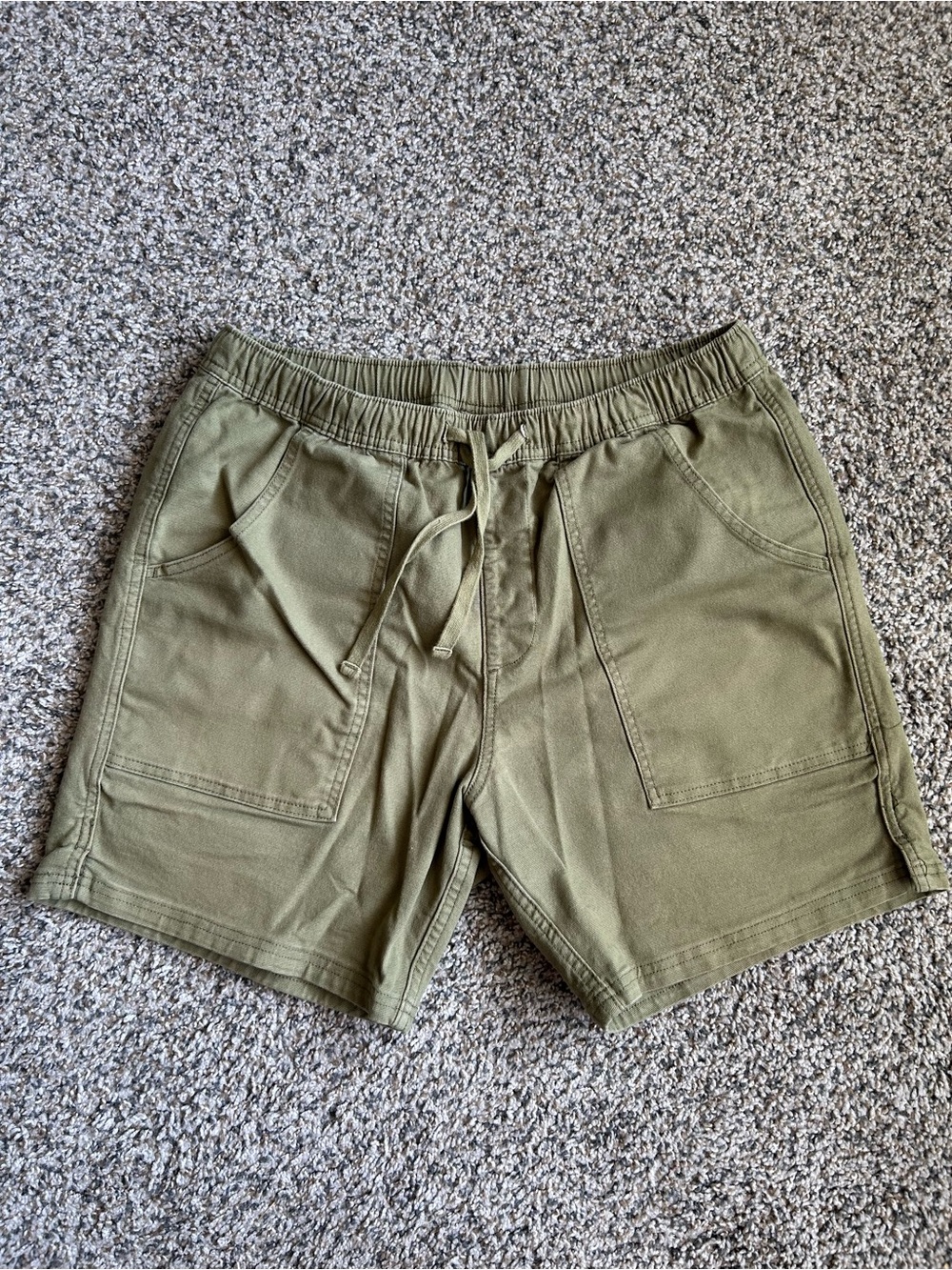 Katin Olive Green Cargo Drawstring Shorts